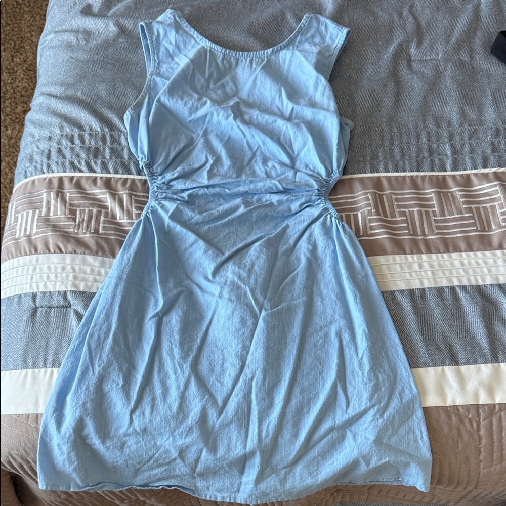Blue Sleeveless Dress